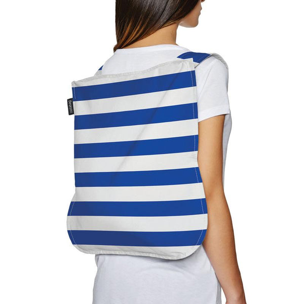 Notabag marine stripes stylish tote backpack