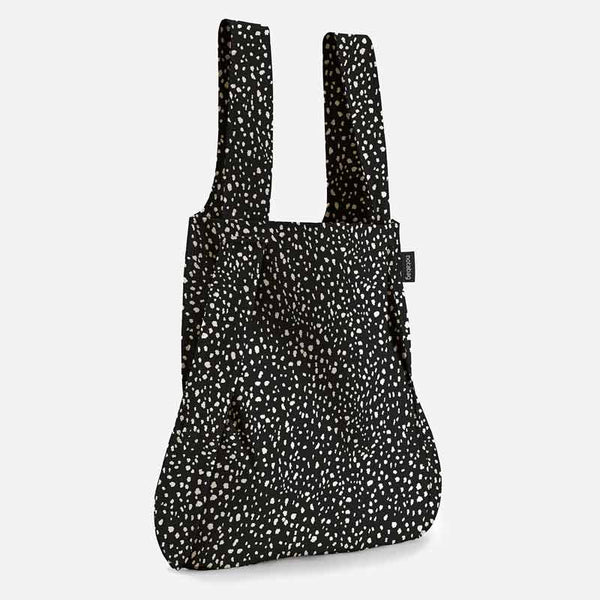 Notabag tote bag backpack in black sprinkle