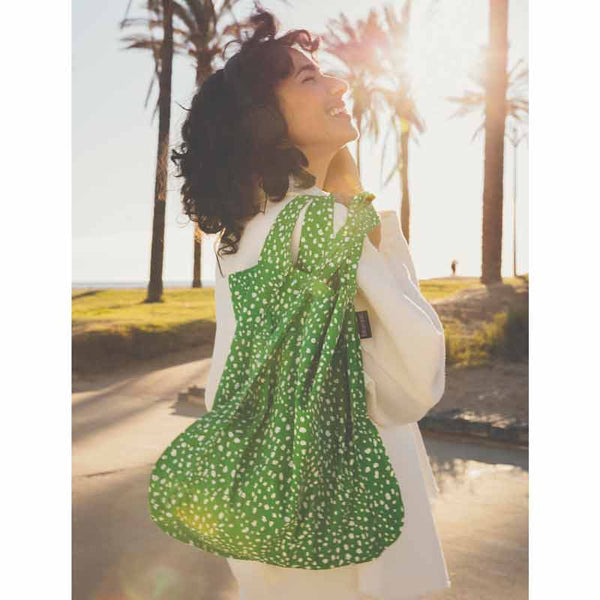 Notabag tote bag backpack in green sprinkle