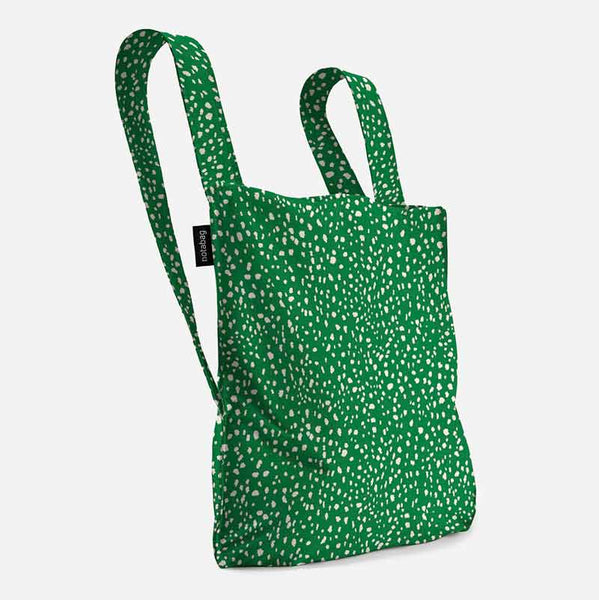 Notabag tote bag backpack in green sprinkle