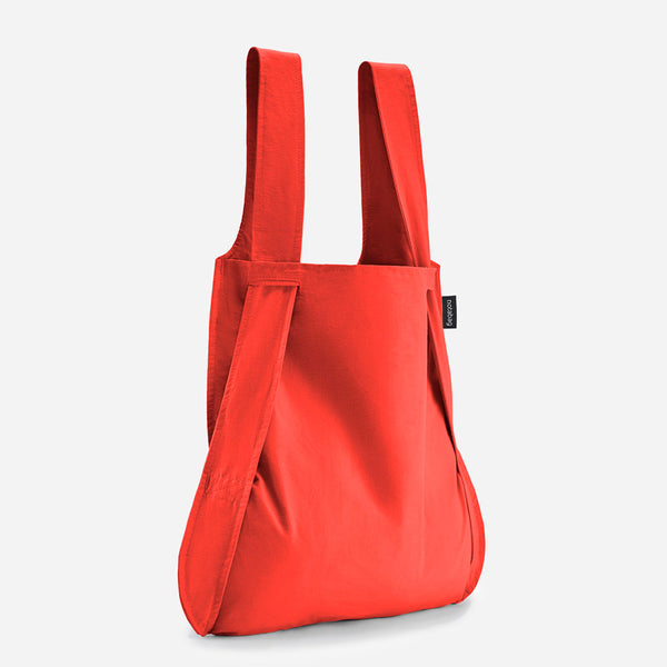 Notabag tote bag rucksack in red