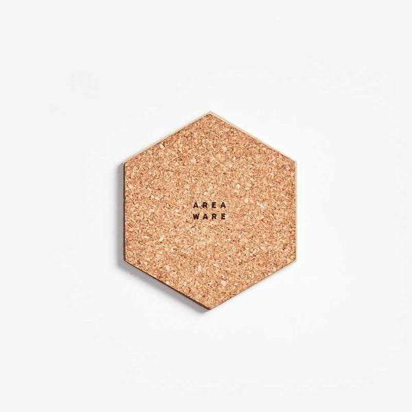 Areaaware Optic Coasters with white geometric pattern